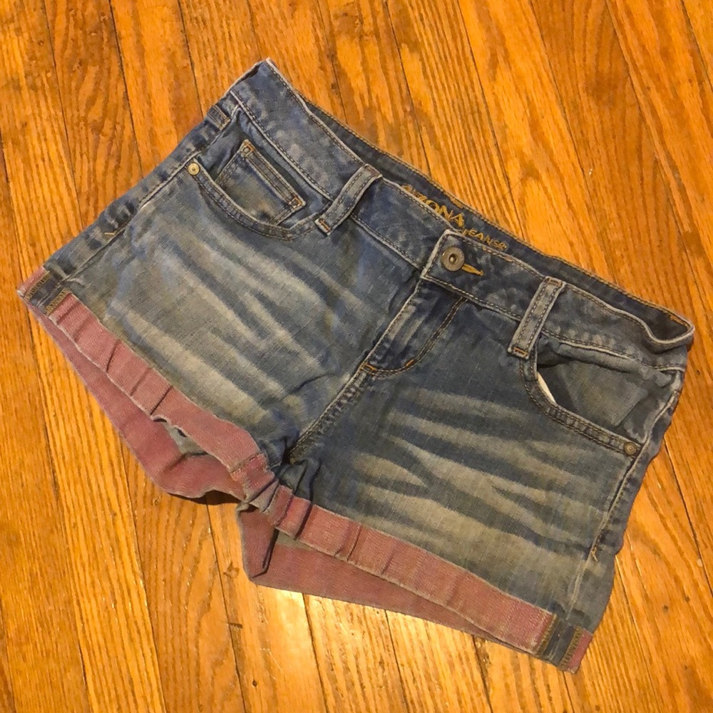 Arizona Jean Shorts Pink Cuffs